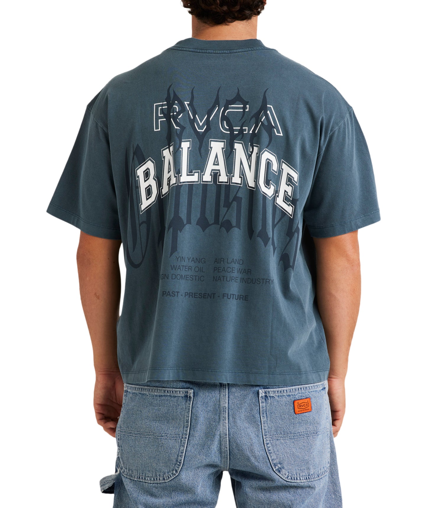 RVCA Drip Tee - Petrol Blue