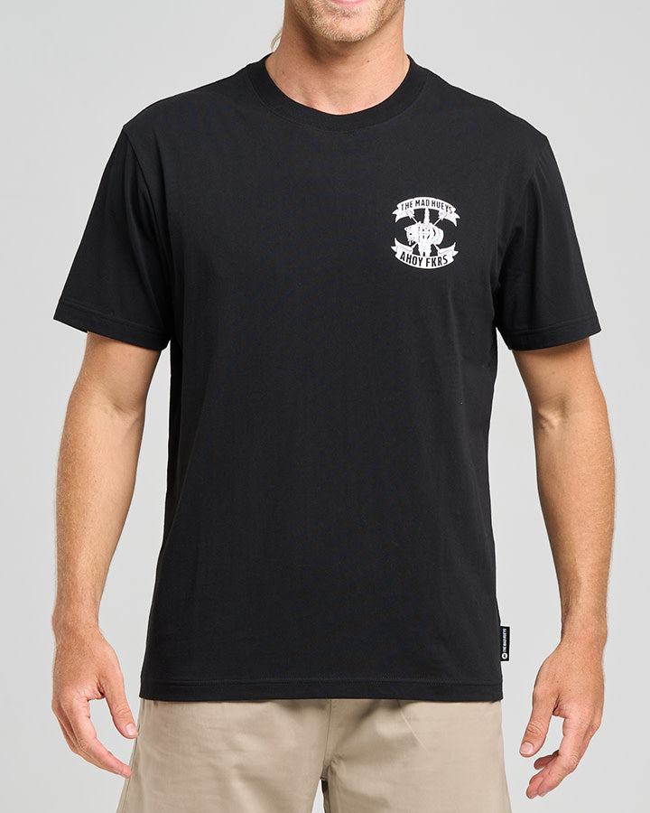 The Mad Hueys  Ahoy Fkrs Storm SS Tee - Black