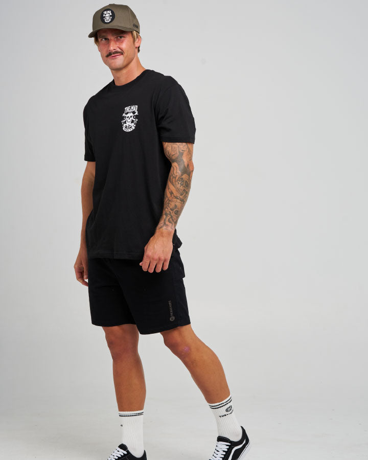 The Mad Hueys Anchor Skull SS Tee - Black