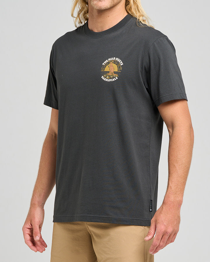 The Mad Hueys  Barsupials SS Tee Vintage - Vintage Black