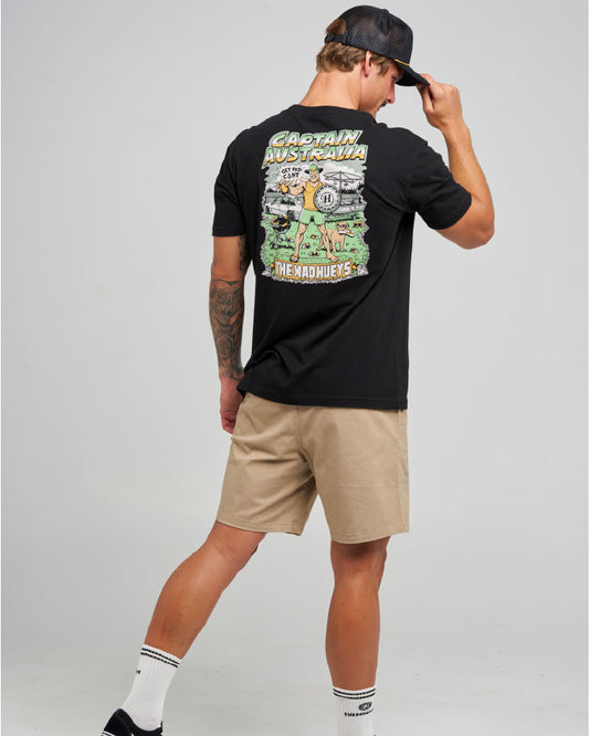 The Mad Hueys Captain Australia SS Tee - Black