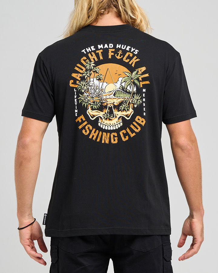 The Mad Hueys  Caught Fk All Island SS Tee - Black