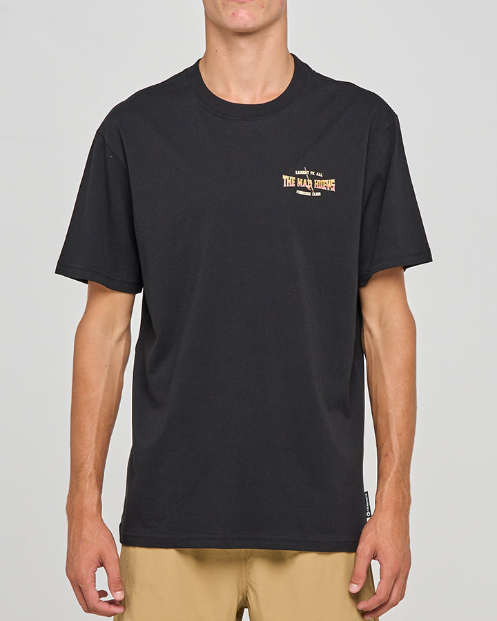 The Mad Hueys Caught Fk All Skull SS Tee - Black