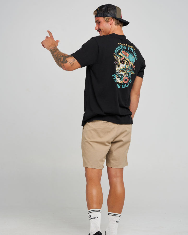The Mad Hueys Caught FK Skull SS Tee - Black