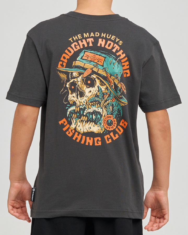 The Mad Hueys Caught Nothing Youth SS Tee - Vintage Black