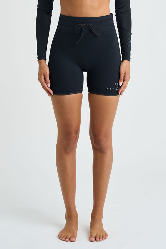 Jetpilot Corp 7" High Waisted Neoprene Wetsuit Short - Black
