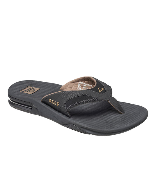 Reef Fanning Thong - Black / Brown