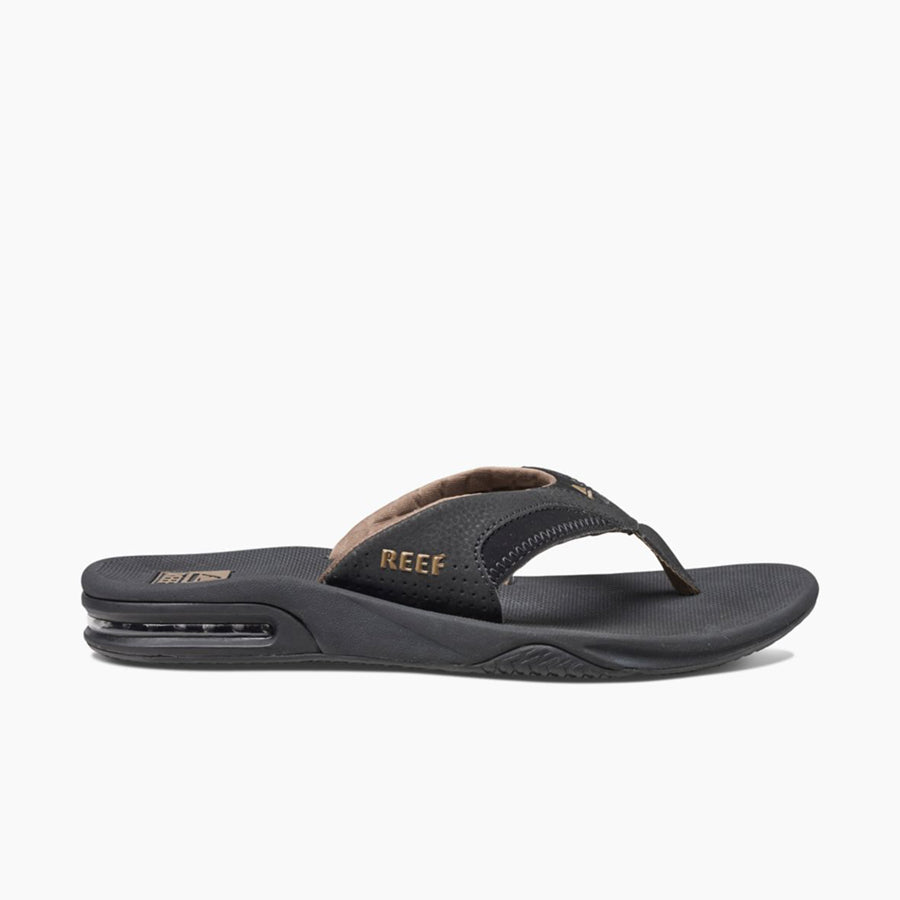 Reef Fanning Thong - Black / Brown