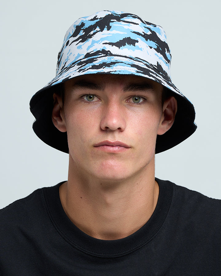 The Mad Hueys Fkrs Ahoy Reversible Bucket Hat - Black