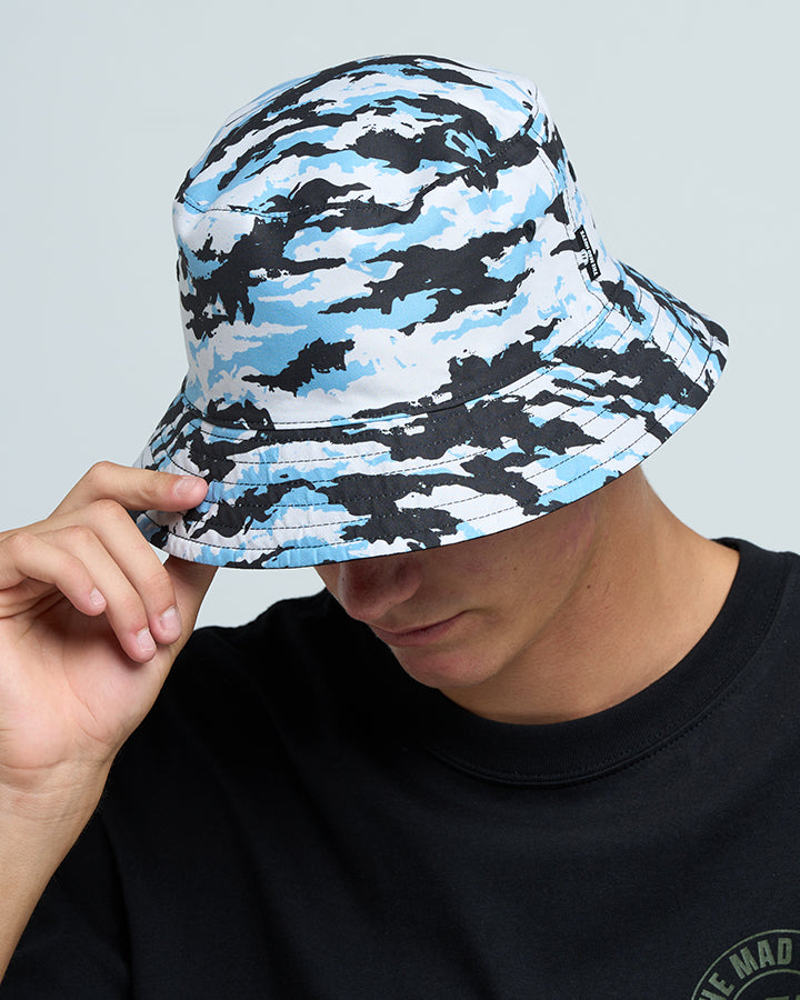 The Mad Hueys Fkrs Ahoy Reversible Bucket Hat - Black