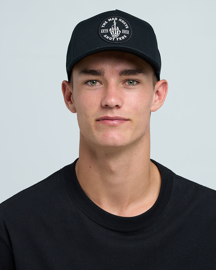 The Mad Hueys Fkrs Ahoy Twill Snapback - Black