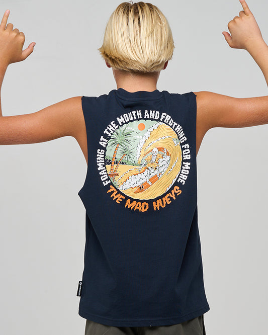 The Mad Hueys Frothing For More Youth Muscle - Navy