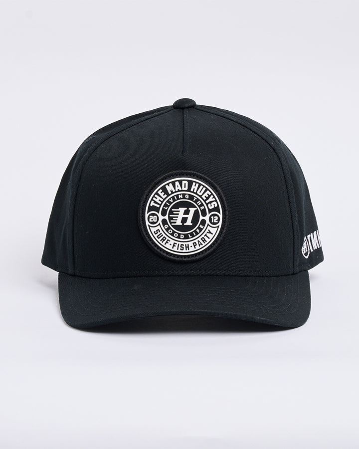 The Mad Hueys 'Hueys Good Life Twill Snapback - Black