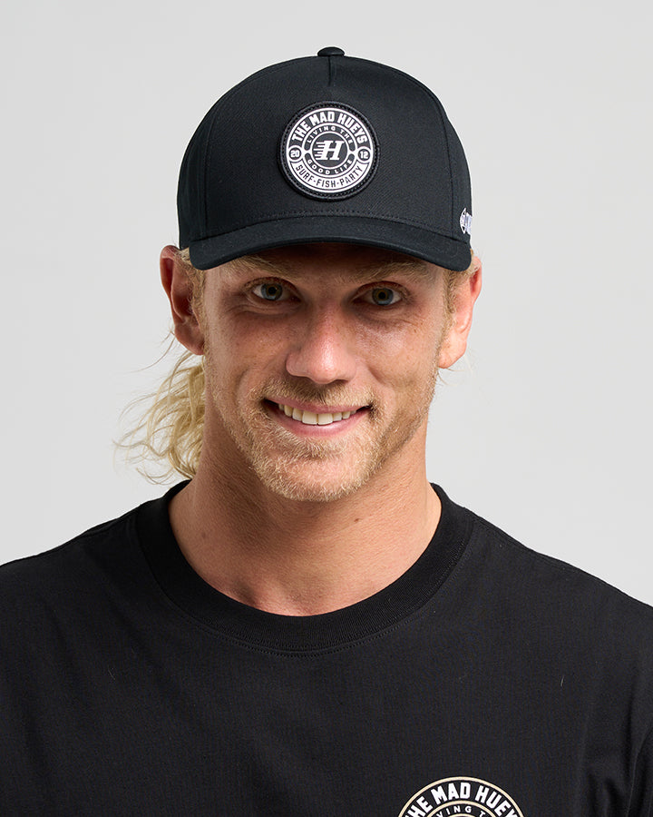 The Mad Hueys 'Hueys Good Life Twill Snapback - Black
