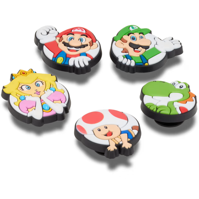 Crocs Jibbitz Charms 5 Pack - Super Mario Core