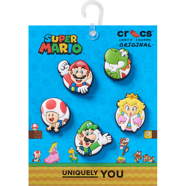 Crocs Jibbitz Charms 5 Pack - Super Mario Core