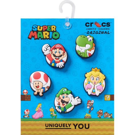 Crocs Jibbitz Charms 5 Pack - Super Mario Core