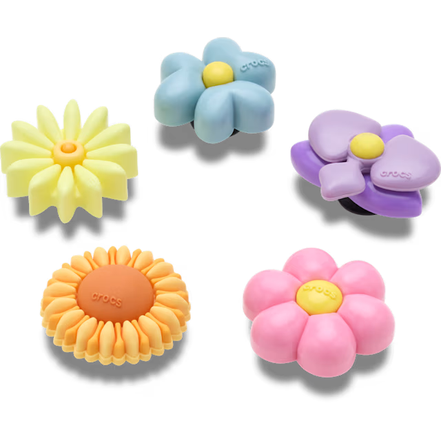 Crocs Jibbitz Charms 5 Pack - Puffy Flowers