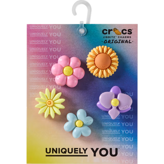 Crocs Jibbitz Charms 5 Pack - Puffy Flowers