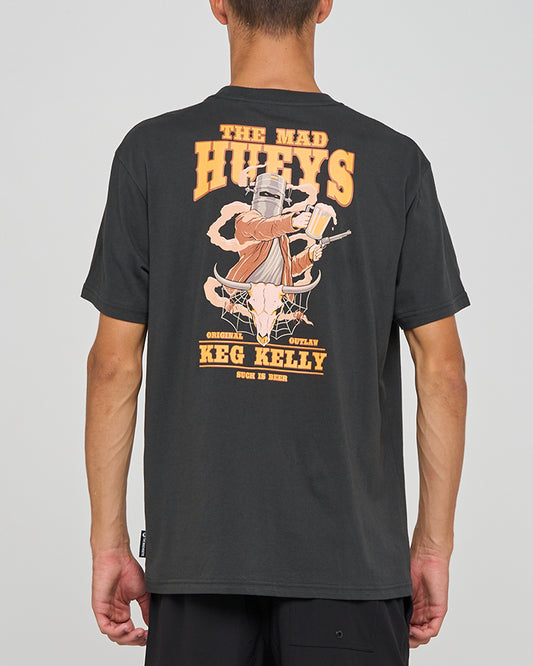 The Mad Hueys Keg Kelly SS Tee - Vintage Black