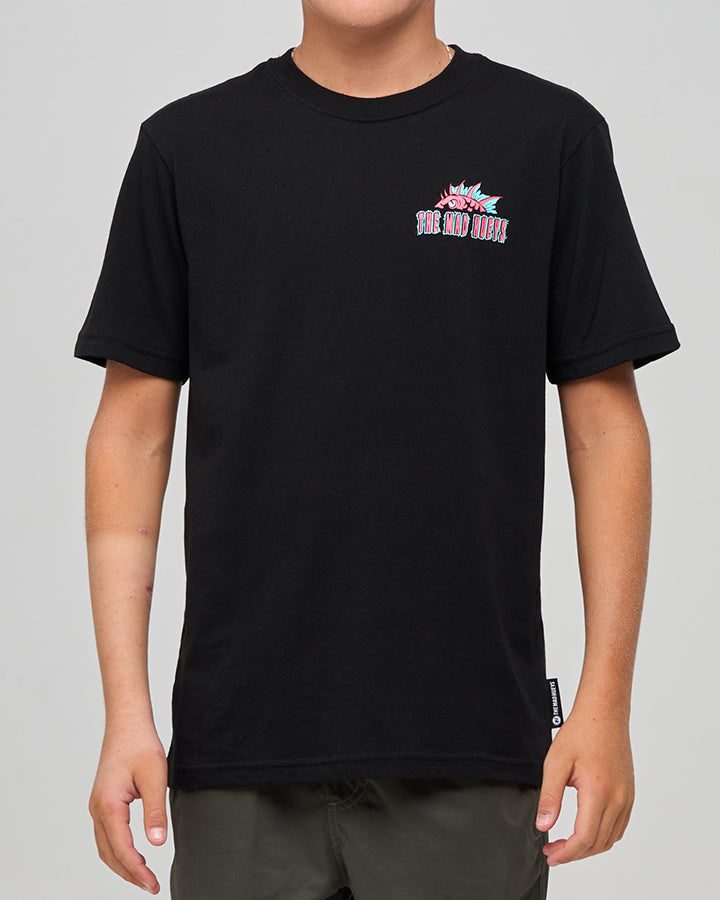 The Mad Hueys King Cod Codzilla Youth SS Tee - Black