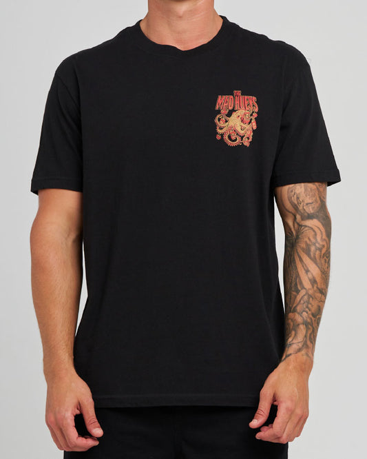 The Mad Hueys Kraken Tins SS Tee - Black