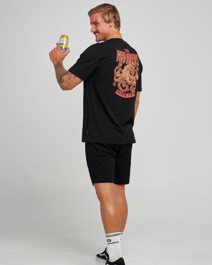 The Mad Hueys Kraken Tins SS Tee - Black