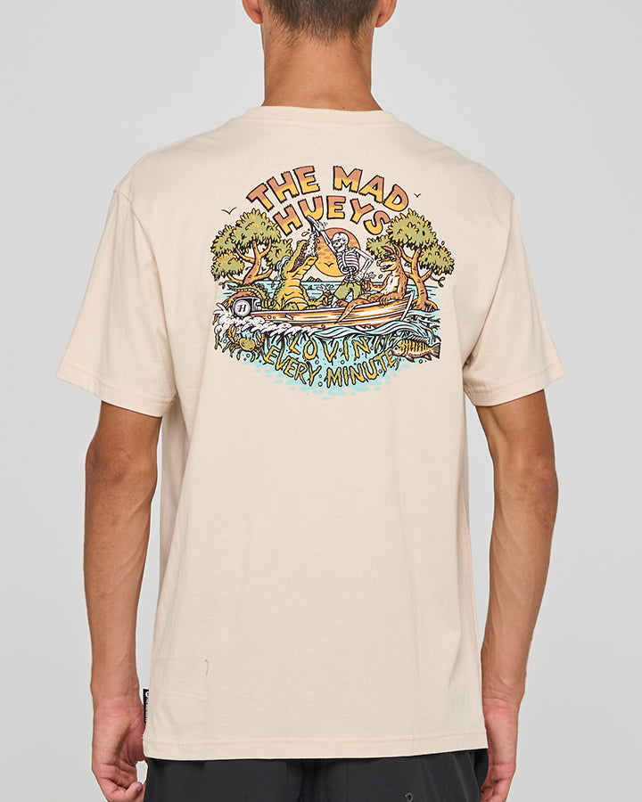 The Mad Hueys Loving Mangroves SS Tee - Cement