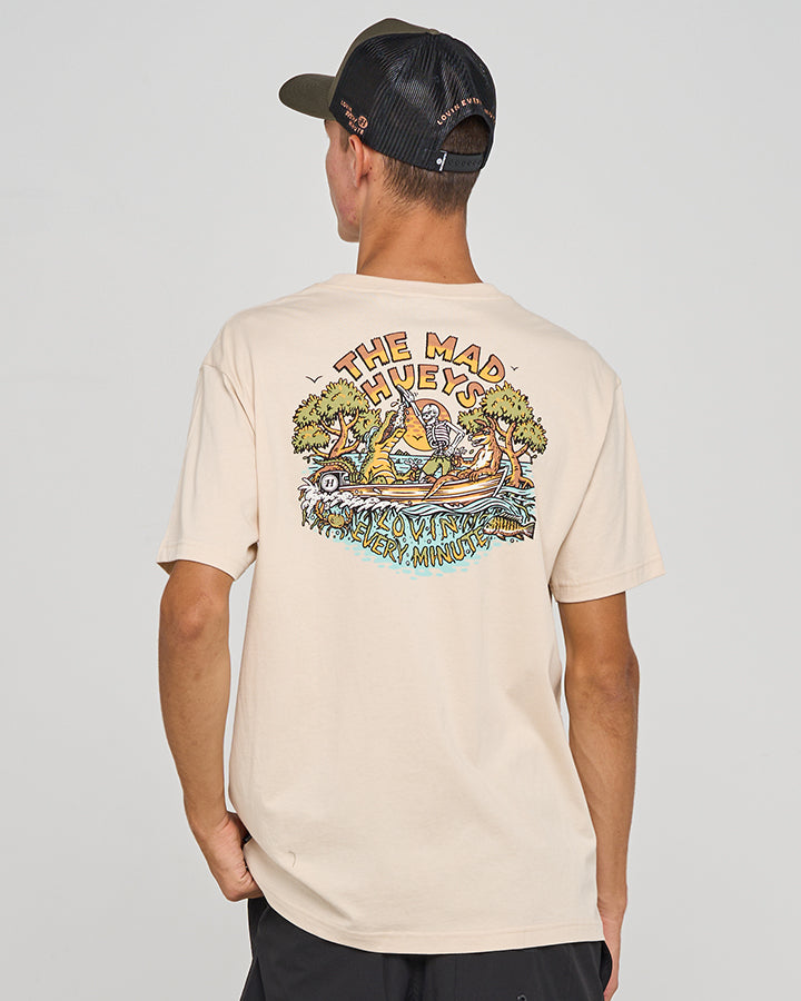 The Mad Hueys Loving Mangroves SS Tee - Cement