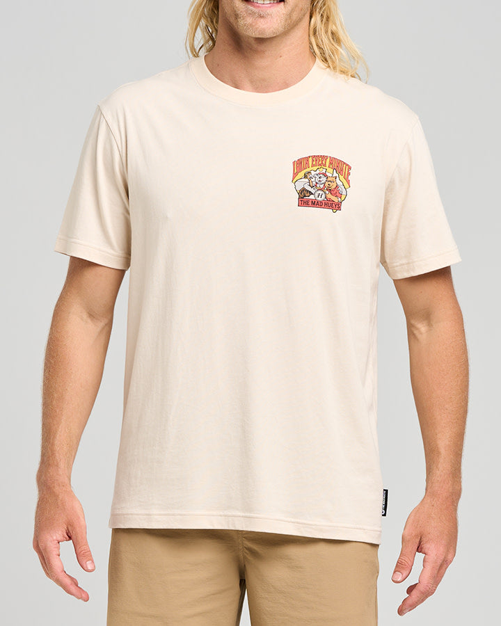 The Mad Hueys  Oz Straya SS Tee - Cement