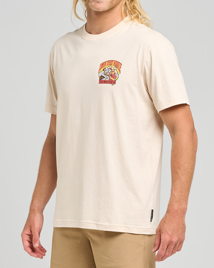 The Mad Hueys  Oz Straya SS Tee - Cement