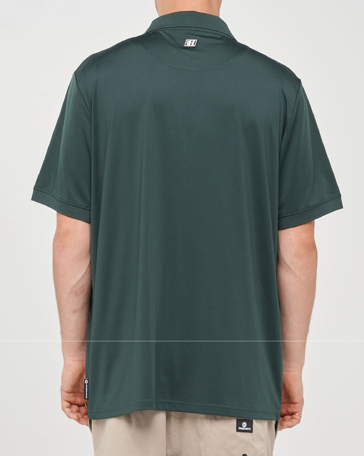 The Mad Hueys Parallel Hueys Active SS Polo - Pine Green