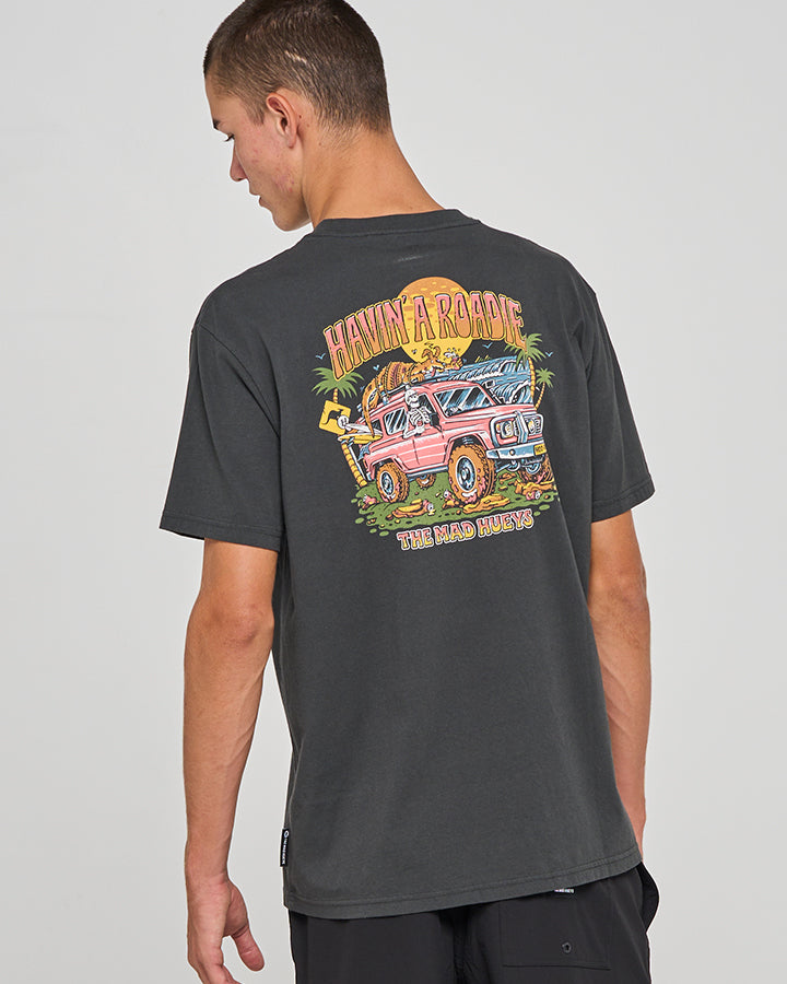 The Mad Hueys Roadie SS Tee - Vintage Black