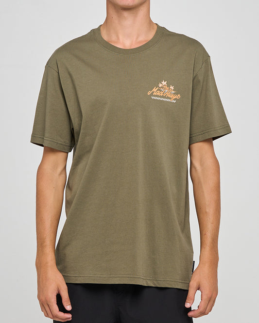 The Mad Hueys Rod Rage SS Tee - Olive
