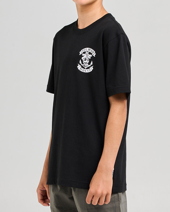 The Mad Hueys  Sailor Anchor Youth SS Tee - Black