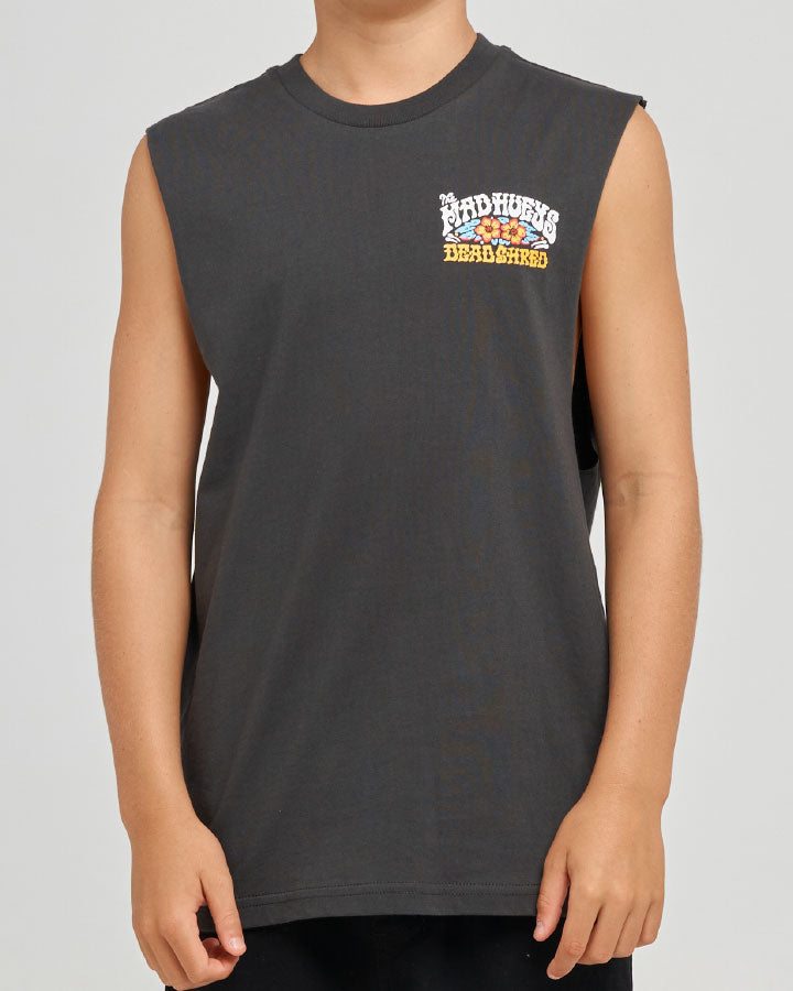 The Mad Hueys Shred Dead Youth Muscle - Vintage Black