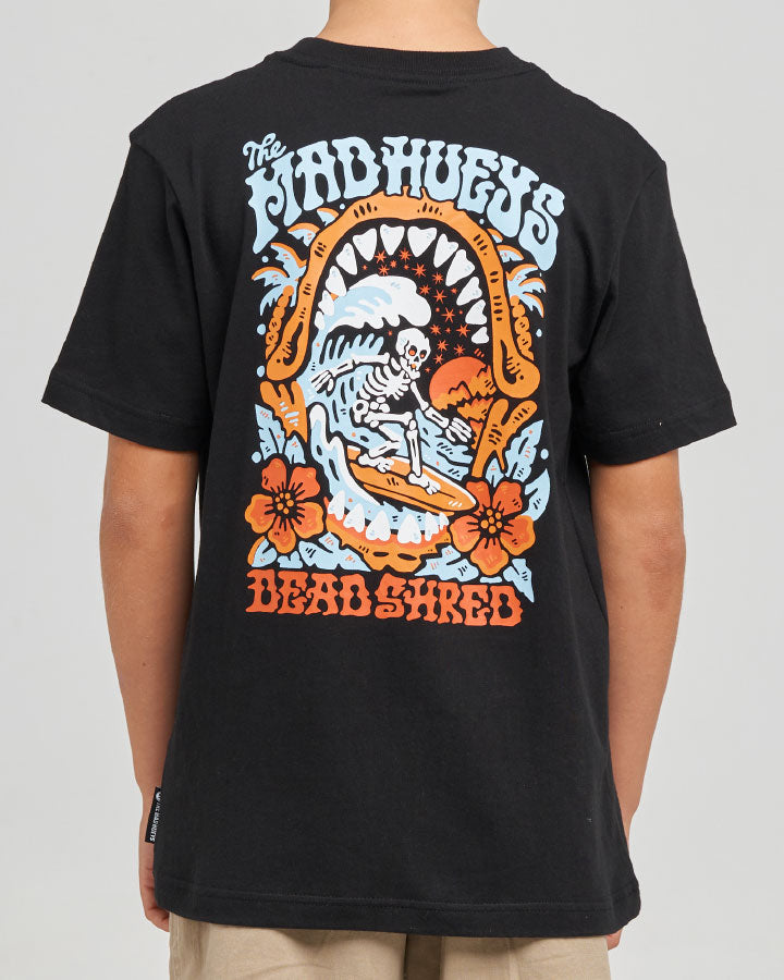 The Mad Hueys Shred Dead Youth SS Tee - Black