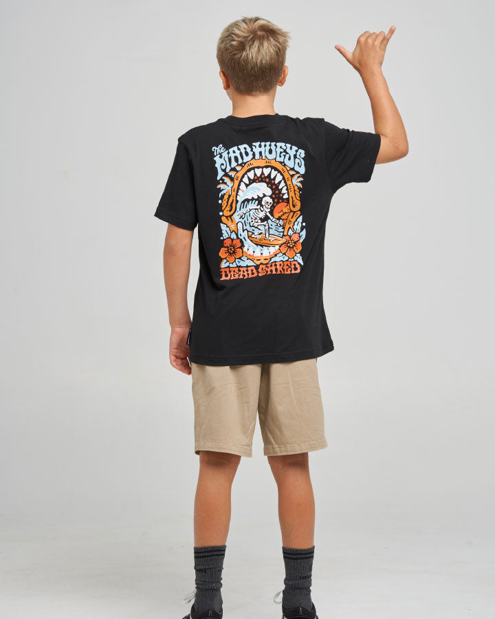 The Mad Hueys Shred Dead Youth SS Tee - Black