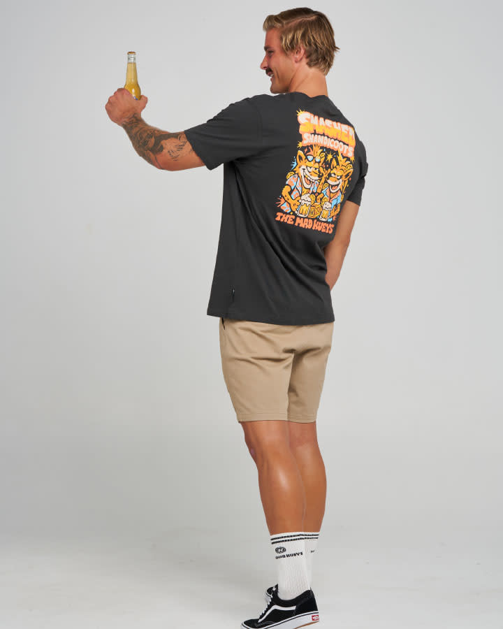 The Mad Hueys Smashed Shandicoots SS Tee - Vintage Black