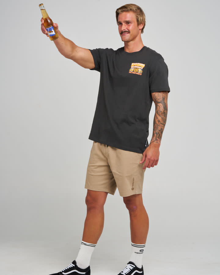 The Mad Hueys Smashed Shandicoots SS Tee - Vintage Black