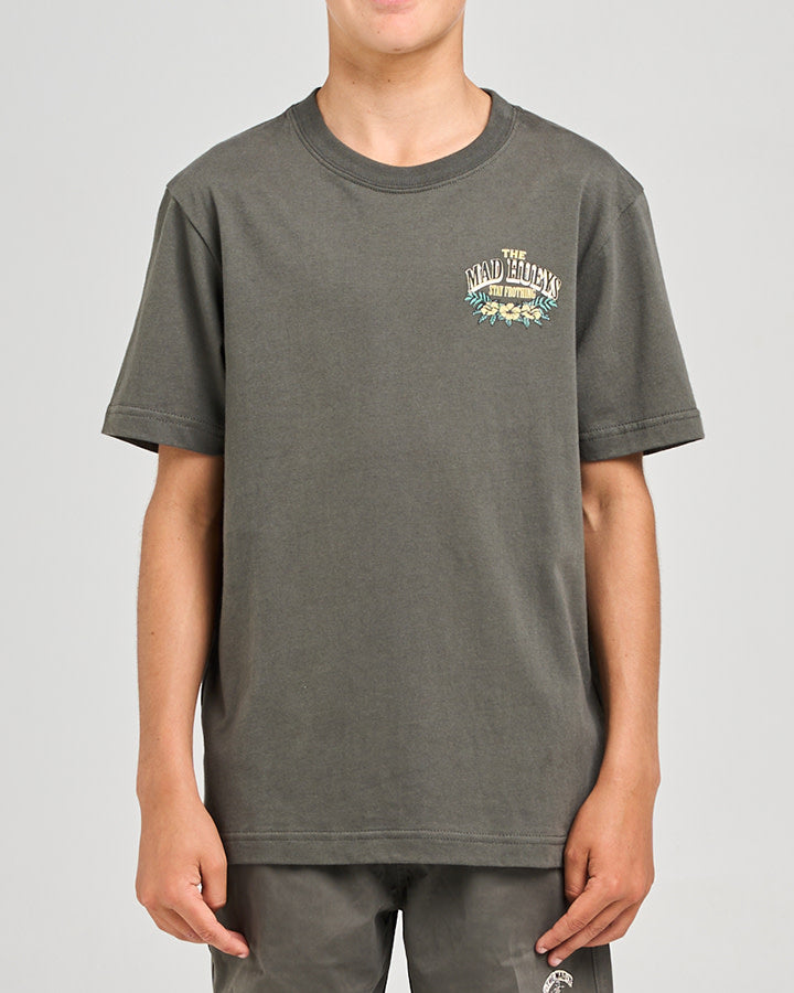 The Mad Hueys  Stay Frothing Youth Youth SS Tee - Charcoal