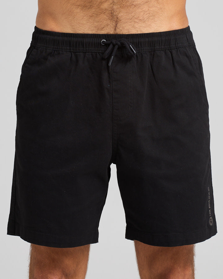 The Mad Hueys  Stranded 18" Chino Short - Black