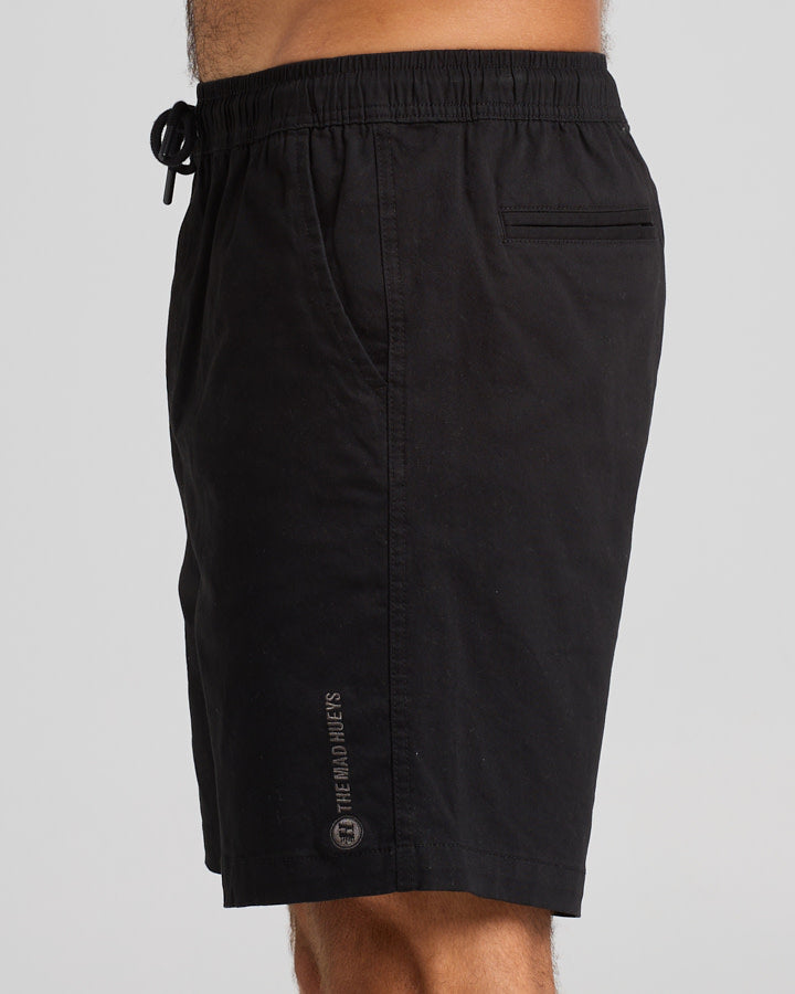 The Mad Hueys  Stranded 18" Chino Short - Black
