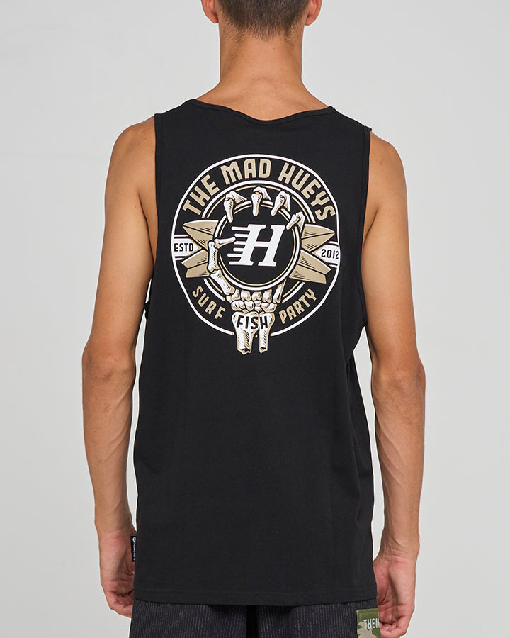 The Mad Hueys Surf Hueys Tank - Black