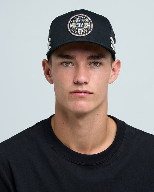The Mad Hueys Surf Hueys Twill Trucker - Black