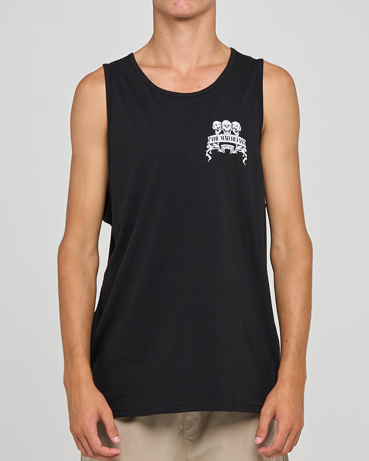 The Mad Hueys Triple Anchor Tank - Black