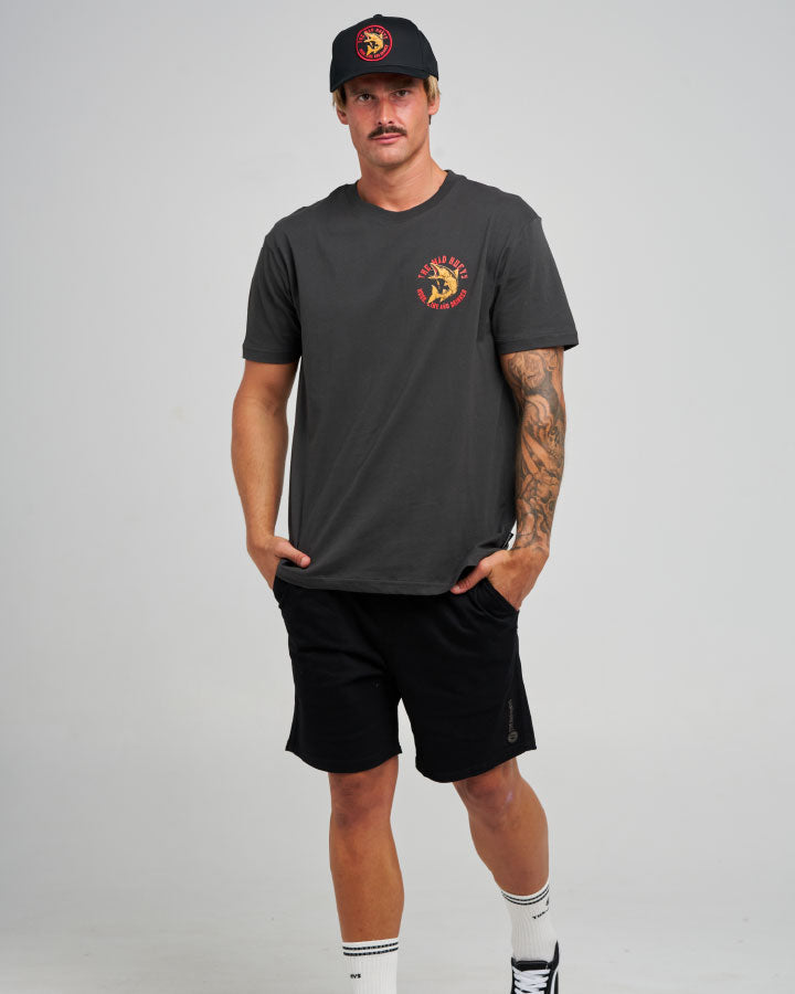 The Mad Hueys Triple Hooked Cuda SS Tee - Vintage Black