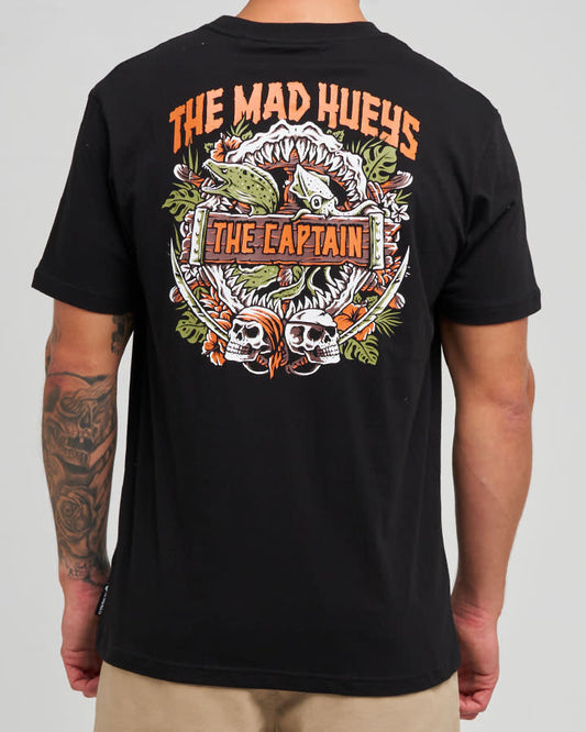 The Mad Hueys Troppo Captain SS Tee - Black