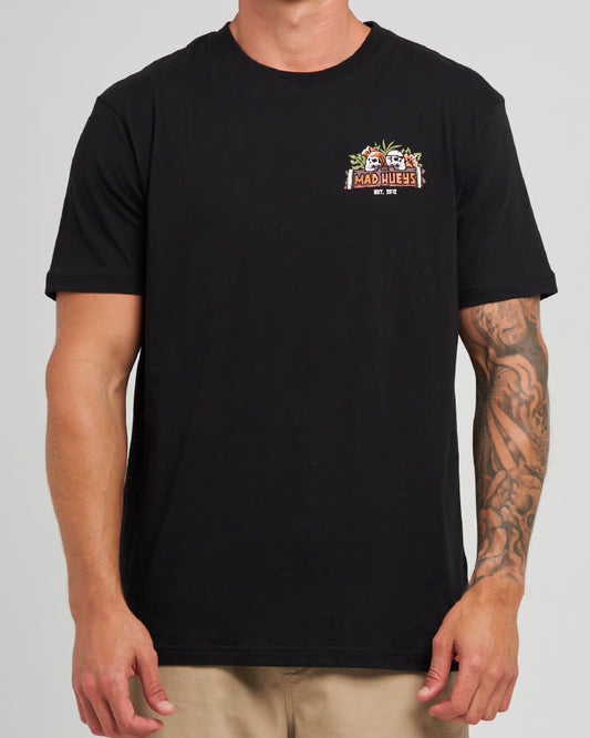 The Mad Hueys Troppo Captain SS Tee - Black