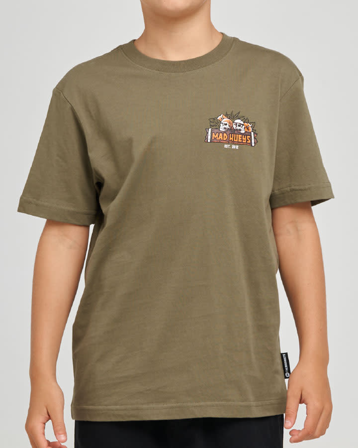 The Mad Hueys Troppo Captain Youth SS Tee - Olive